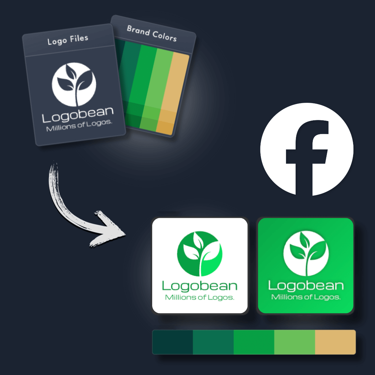 Facebook Logo Maker upload logo