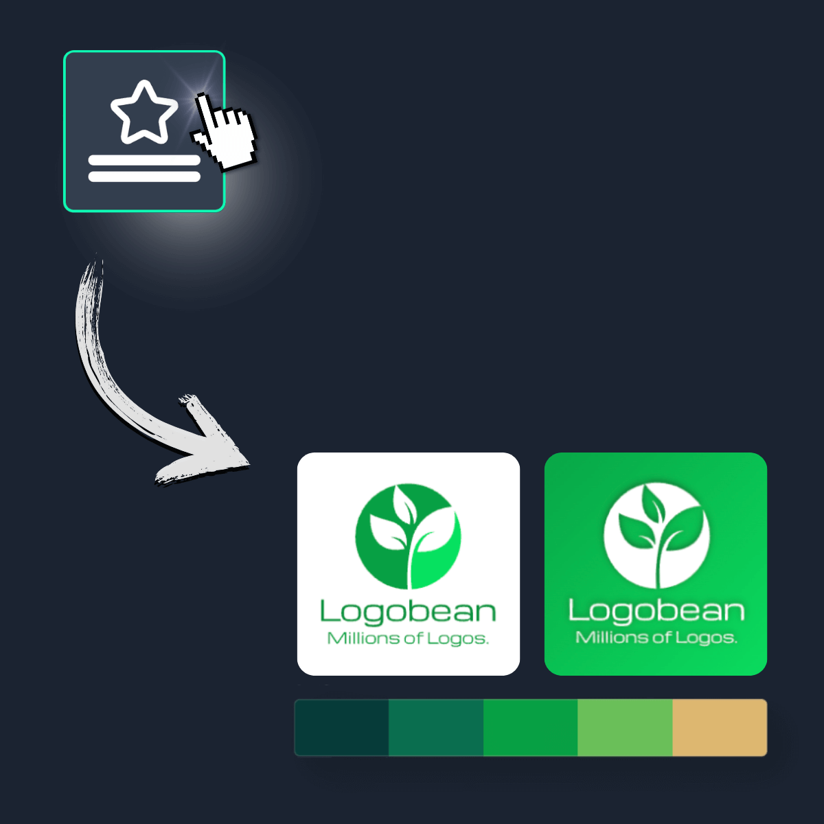 Icon Above Logo Maker Upload Logo Logobean