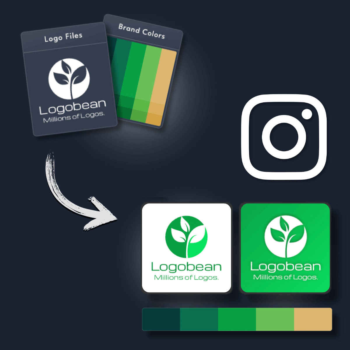 Instagram Logo Maker upload logo