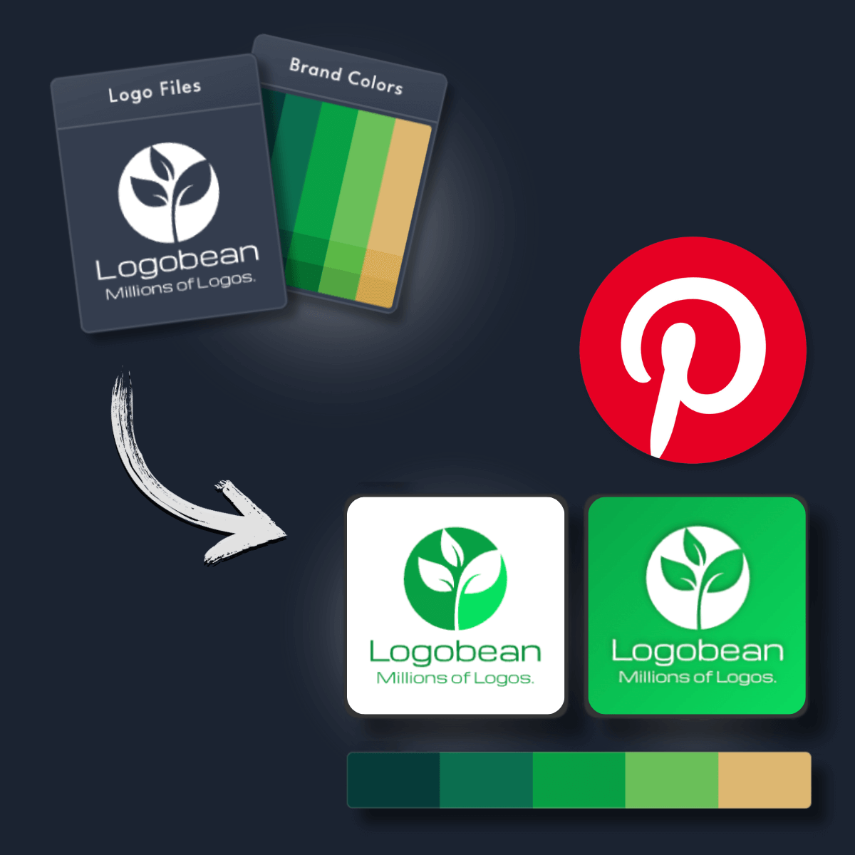 Pinterest Logo Maker upload logo