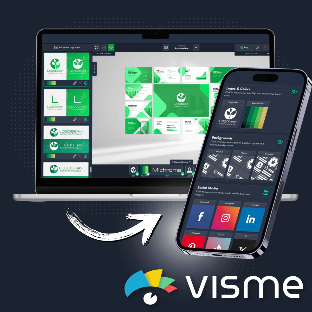 Visme Logo Maker Logobean