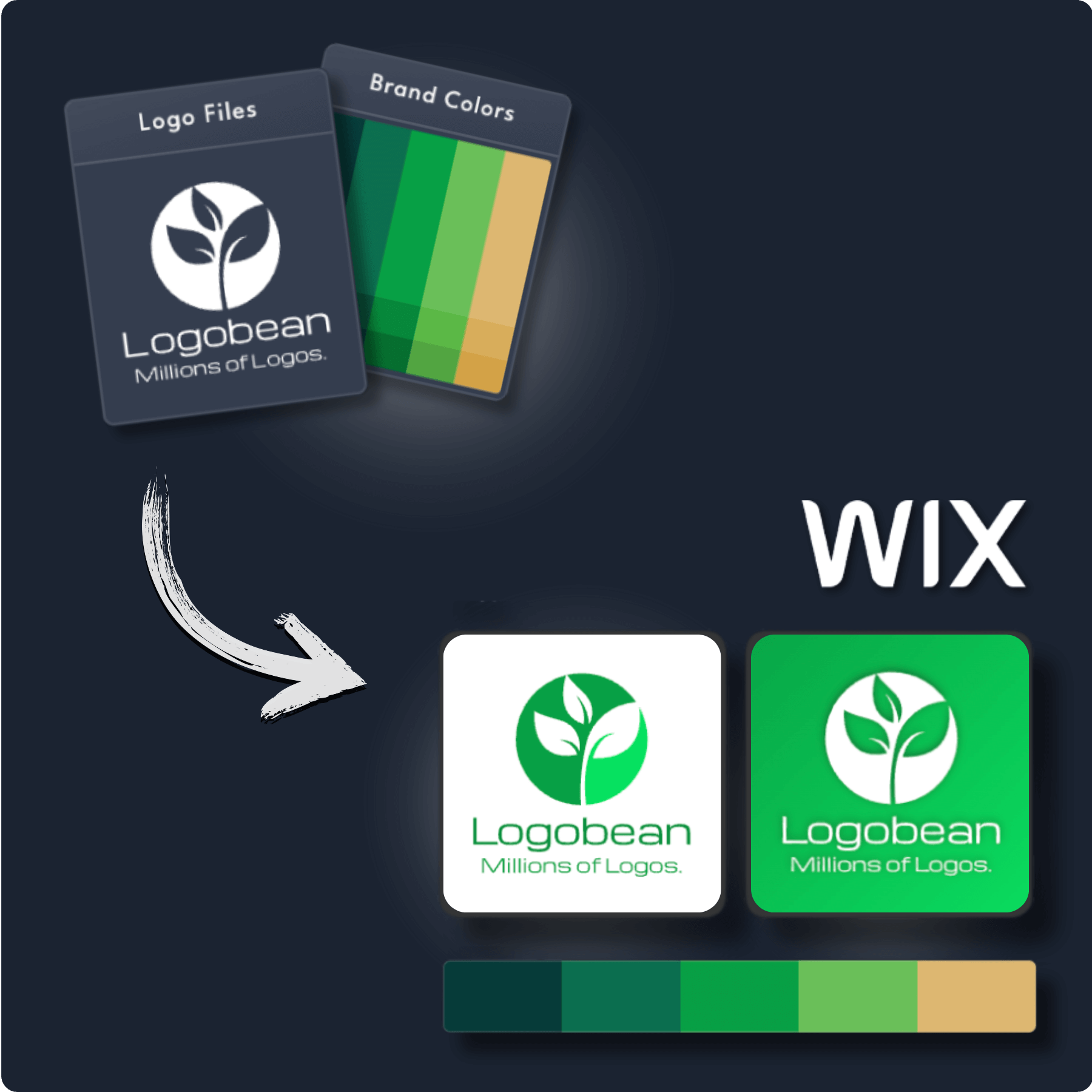 Wix Logo Maker upload logo